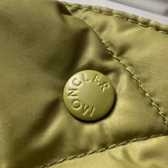 Moncler Olive Green Quilted Down Jacket Sz-0 - Picture 14 of 15
